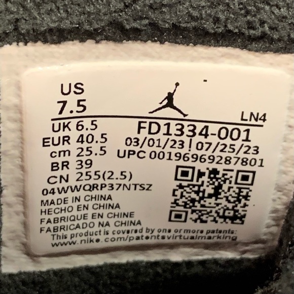 [NEW] AIR JORDAN 8 RETRO WINTERIZED GUNSMOKE MENS SHOES SIZE 7.5 [NO LID ON BOX] - Picture 8 of 8